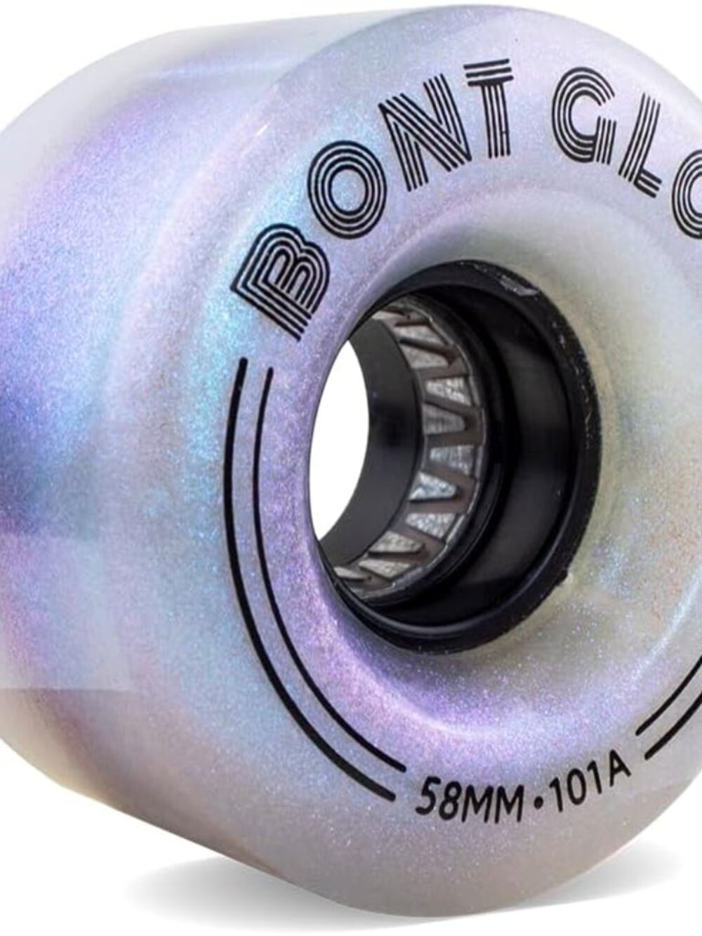 Bont Glow Battery-Free Light Up Roller Skate Wheels, 58x32mm 101A, Pack of 4,